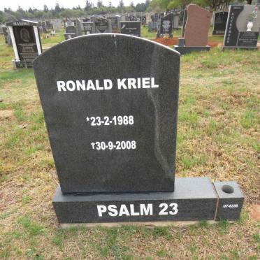 KRIEL Ronald 1988-2008