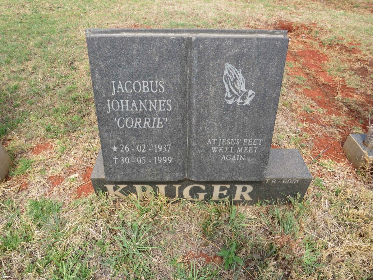 KRUGER Jacobus Johannes 1937-1999