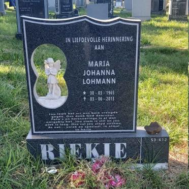 LÖHMANN Maria Johanna 1965-2013
