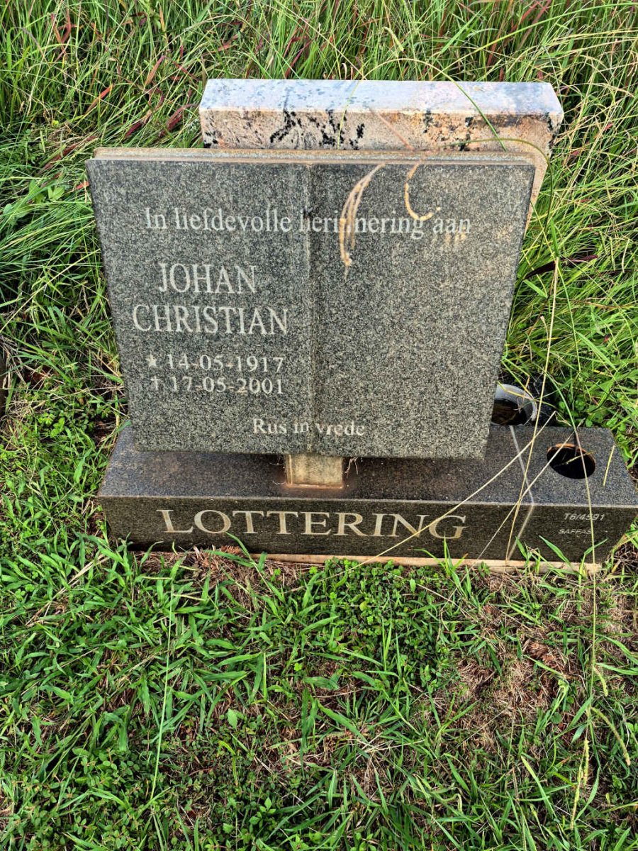 LOTTERING Johan Christian 1917-2001
