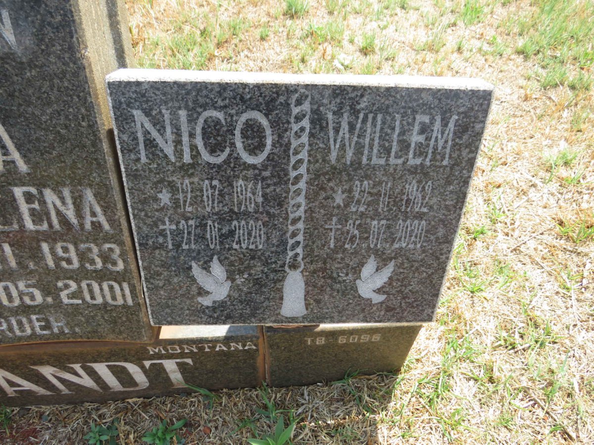 LEIBRANDT Walstra Pieterse 1930-1999 & Maria Magdalena 1933-2001 :: LEIBRANDT Nico 1964-2020 :: LEIBRANDT Willem 1962-2020 _2