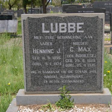 LUBBE Henning J. 1895-1974 &amp; C. Max KOORTSE 1888-1975