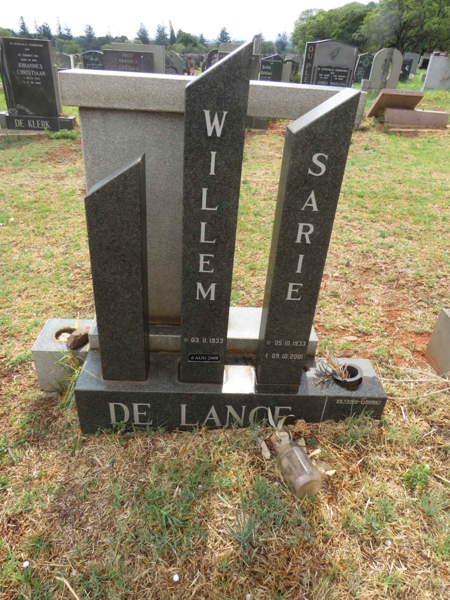 LANGE Willem, de 1933-2009 & Sarie 1933-2001
