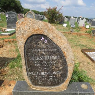 LAWSON William Henry 1933-2021 & Cecilia Sophia 1942-2019