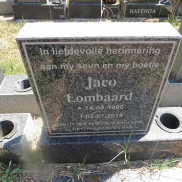 LOMBAARD Jaco 1986-2018