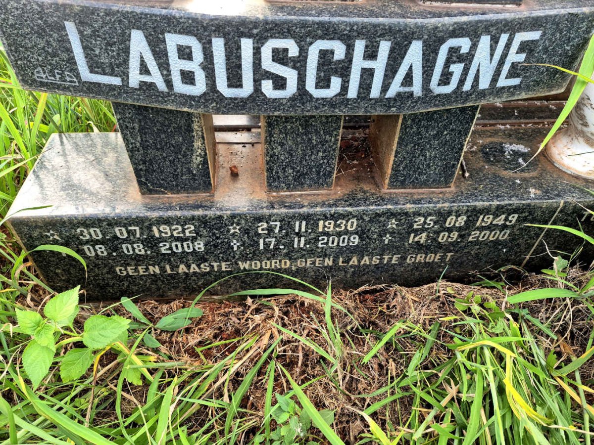 LABUSCHAGNE Karel 1922-2008 & Marthie 1930-2009 :: LABUSCHAGNE Casper 1949-2000 _2