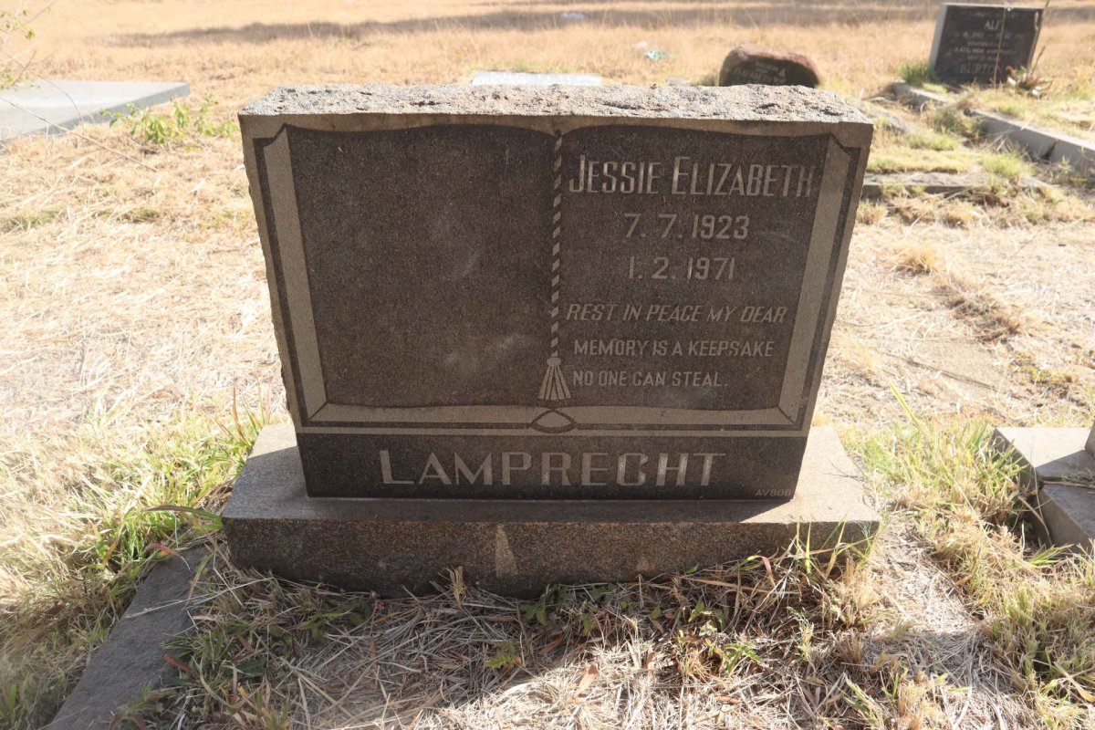 LAMPRECHT Jessie Elizabeth 1923-1971