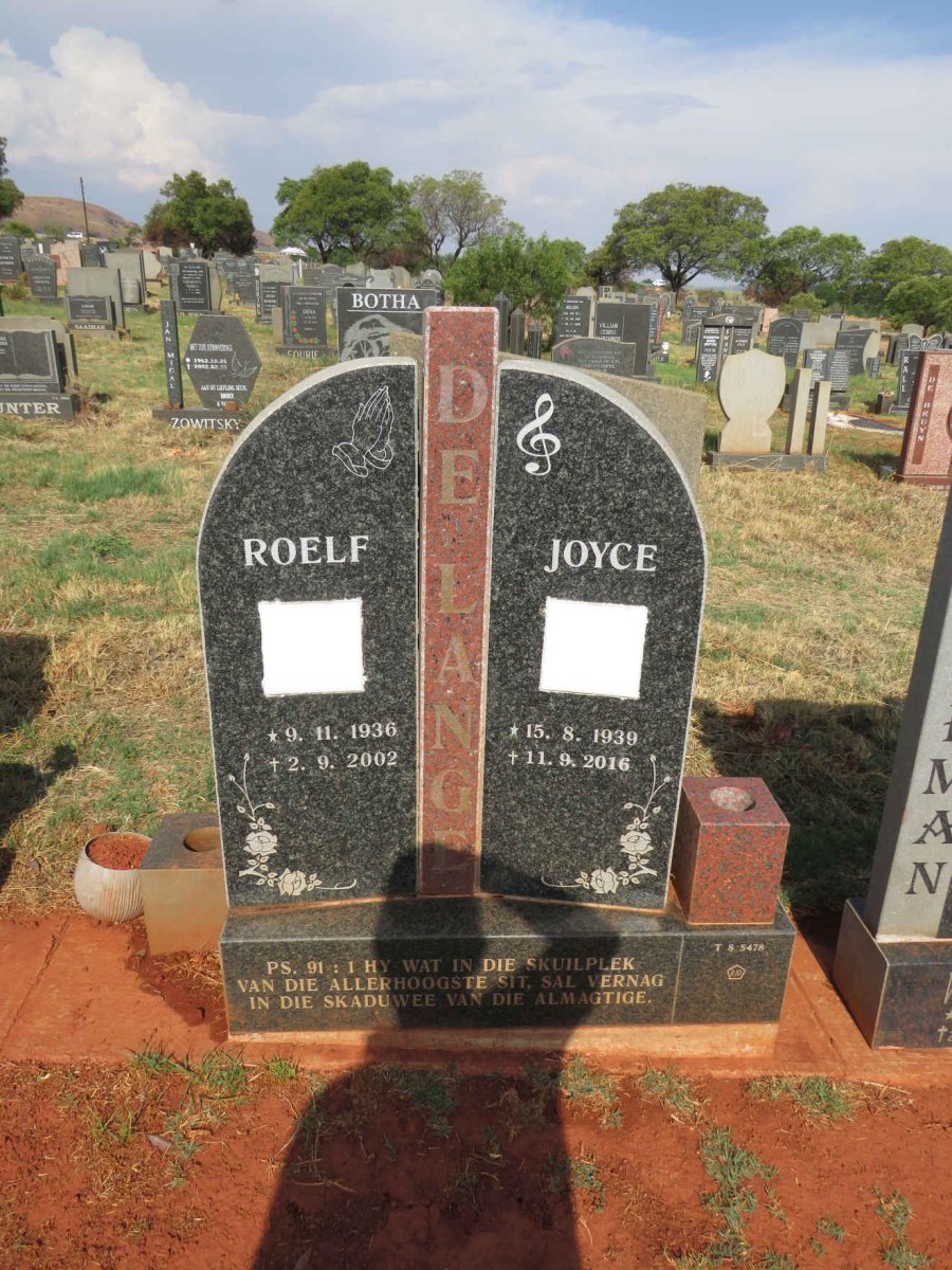LANGE Roelf, de 1936-2002 & Joyce 1939-2016