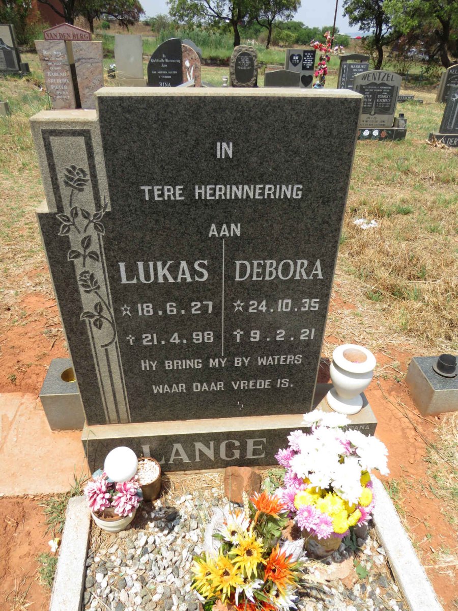 LANGE Lukas 1927-1998 & Debora 1935-1921