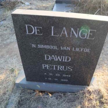 LANGE Dawid Petrus, de 1948-1986