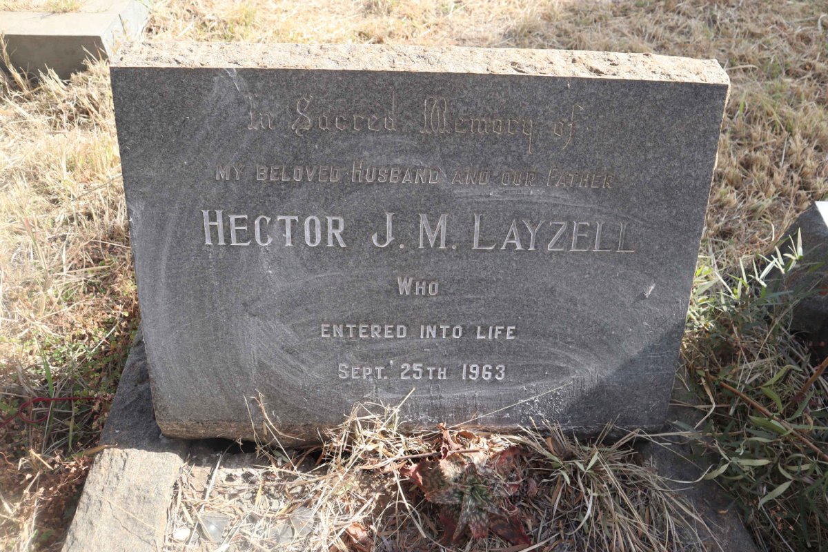 LAYZELL Hector J.M. -1963