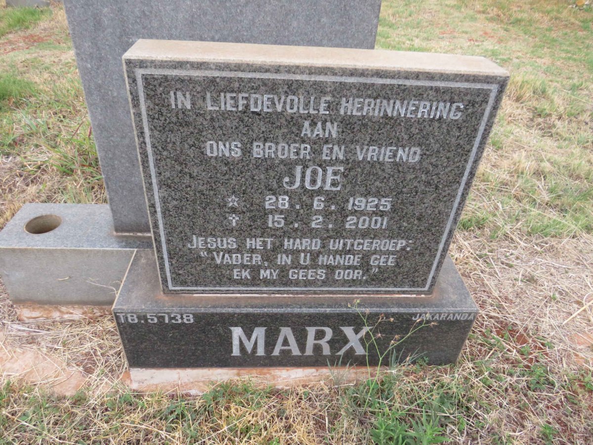 MARX Joe 1925-2001