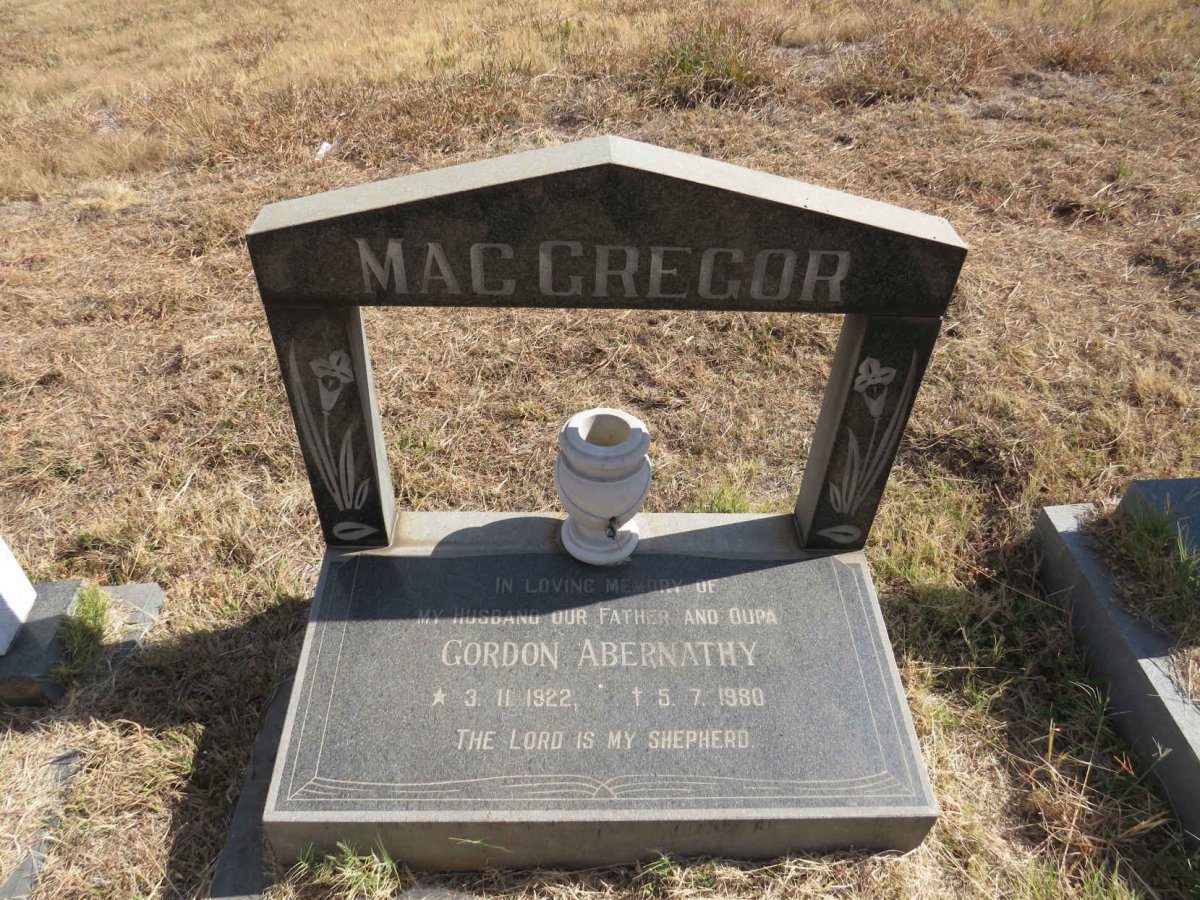 MACGREGOR Gordon Abernathy 1922-1980 