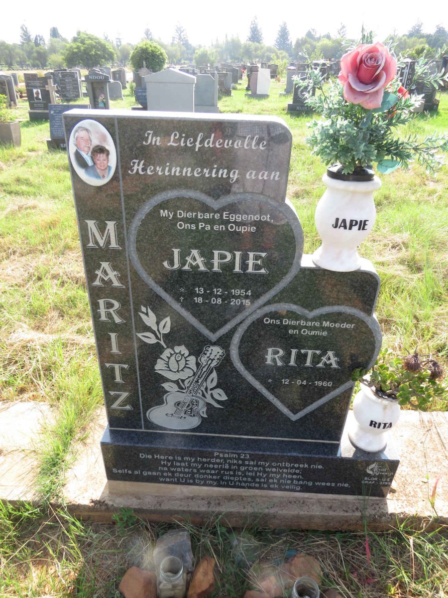 MARITZ Japie 1954-2015 & Rita 1960-