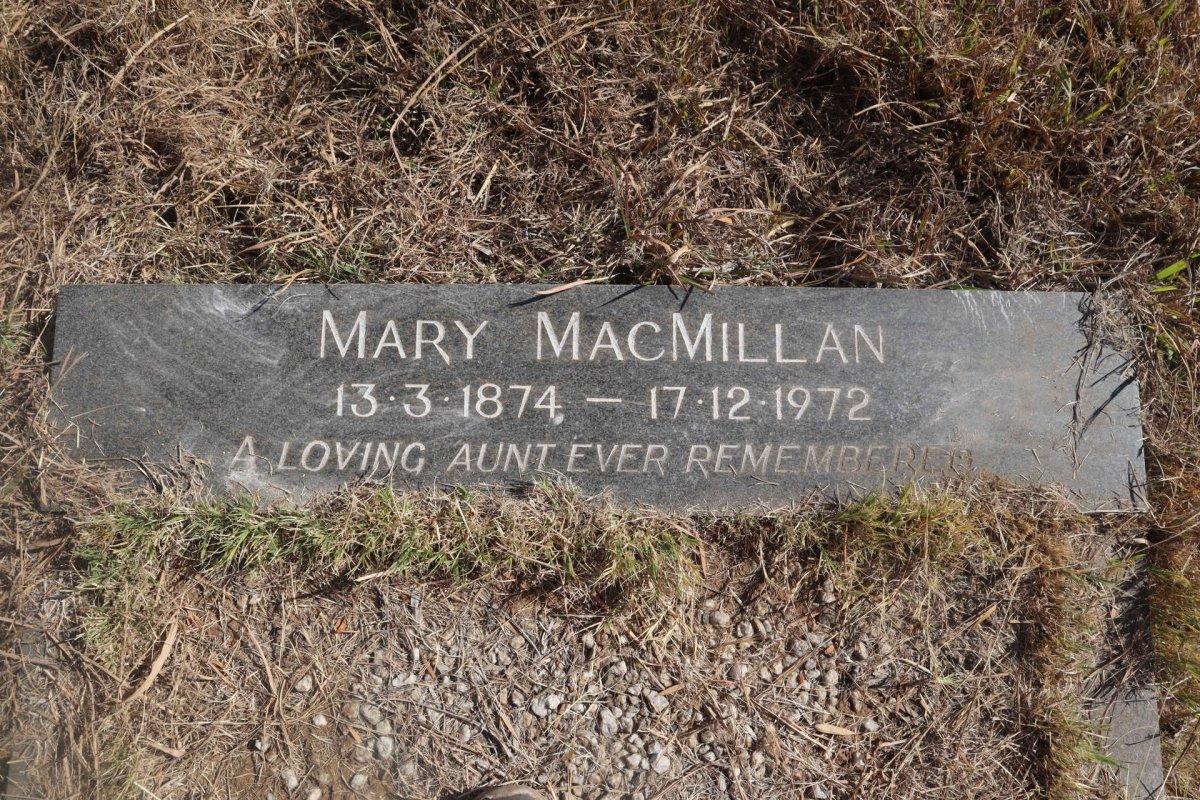 MACMILLAN Mary 1874-1972