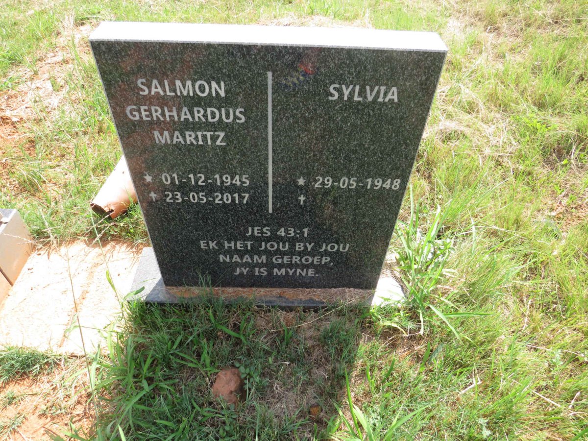 MARITZ Salmon Gerhardus 1945-2017 & Sylvia 1948- 