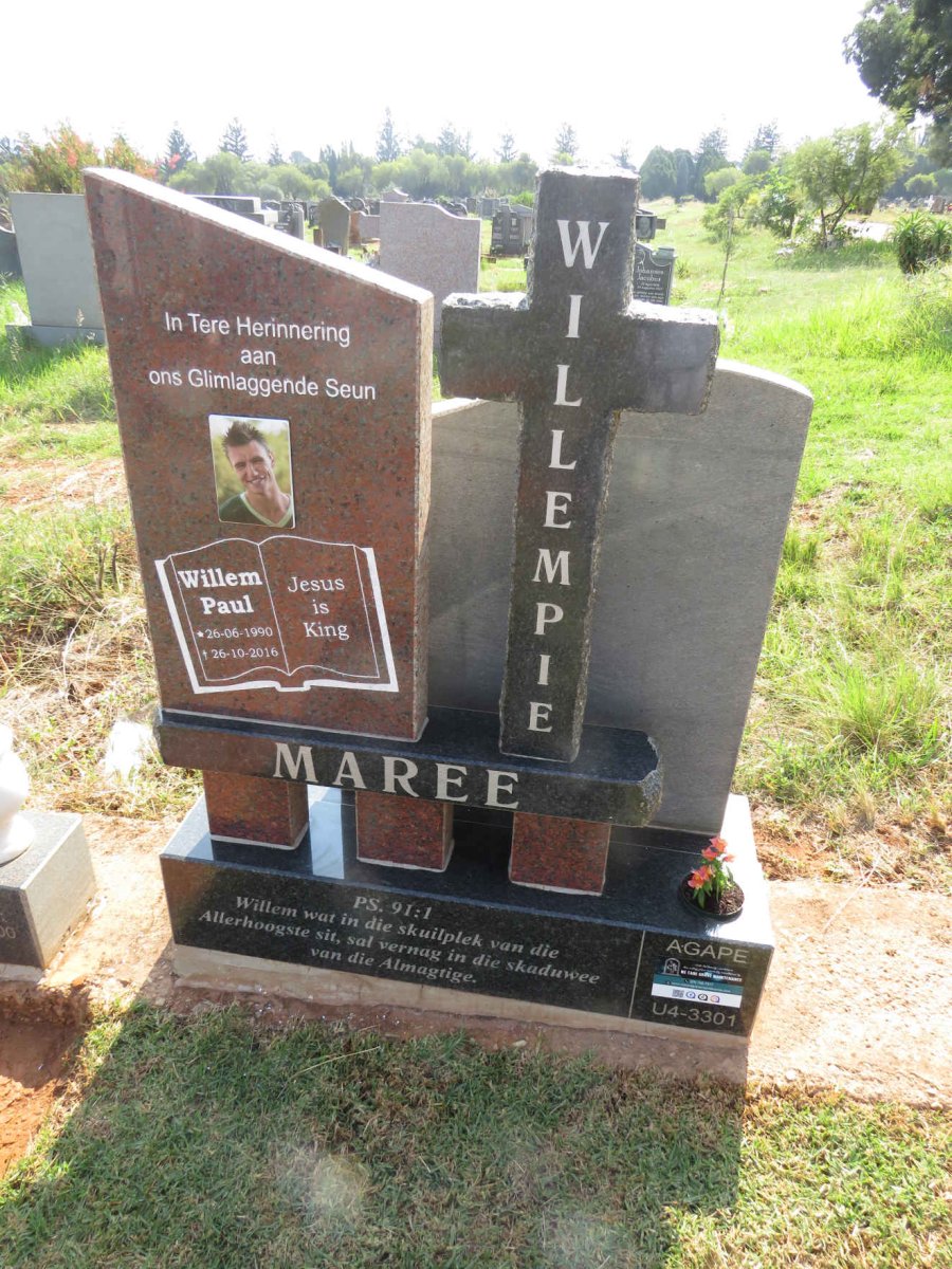 MAREE Willem Paul 1990-2016