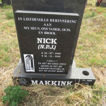 MAKKINK N.P.J. 1940-1999