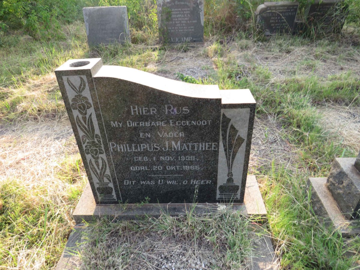 MATTHEE Phillipus J. 1938-1965