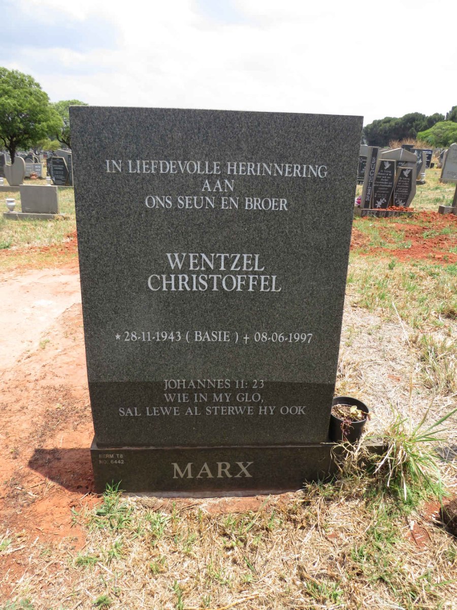 MARX Wentzel Christoffel 1943-1997
