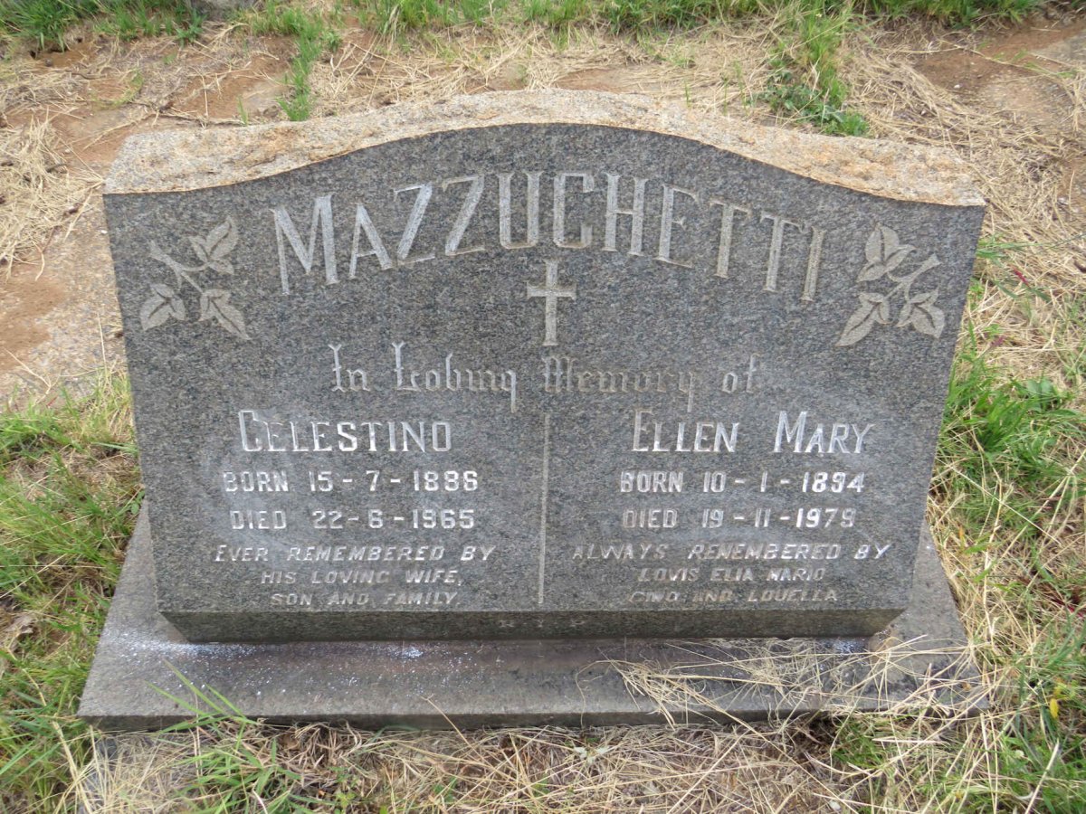 MAZZUCHETTI Celestino 1886-1965 & Ellen Mary 1894-1979