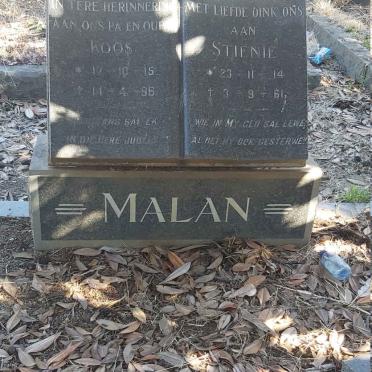 MALAN Koos 1915-1996 &amp; Stienie 1914-1961