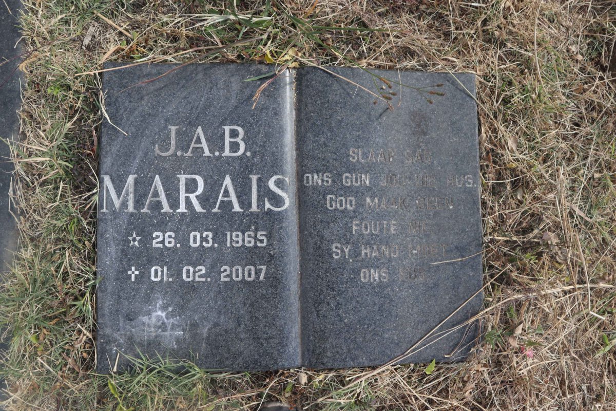 MARAIS J.A.B. 1965-2007
