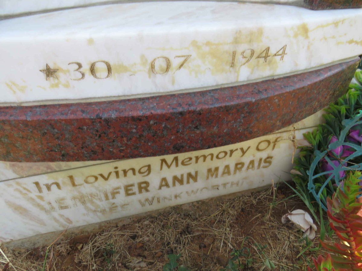 MARAIS Jennifer Ann nee WINKWORTH 1944- _2