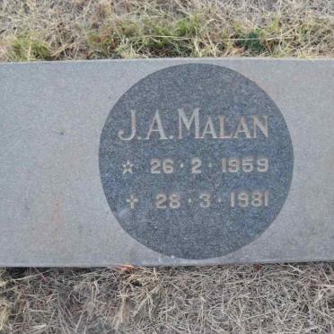 MALAN J.A. 1959-1981