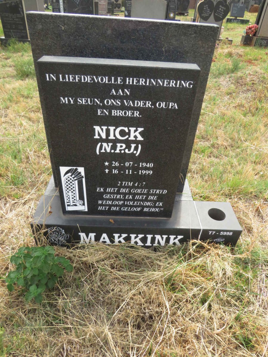 MAKKINK N.P.J. 1940-1999