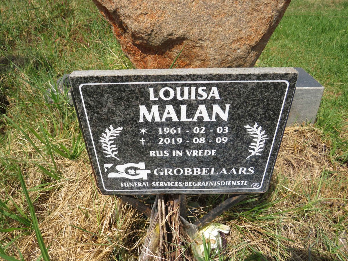MALAN Louisa 1961-2019