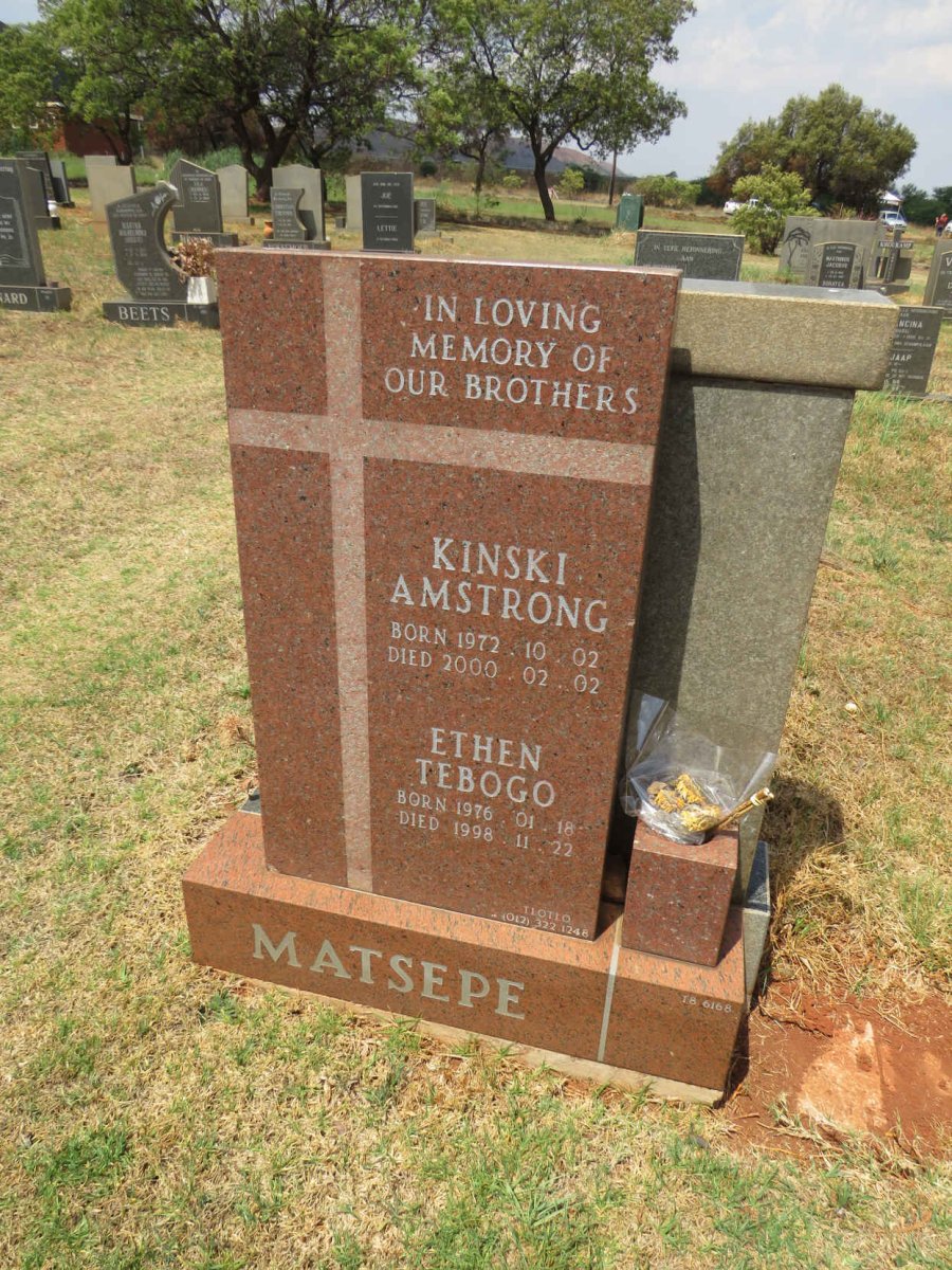 MATSEPE Kinski Amstrong 1972-2000 :: MATSEPE Ethen Tebogo 1976-1998