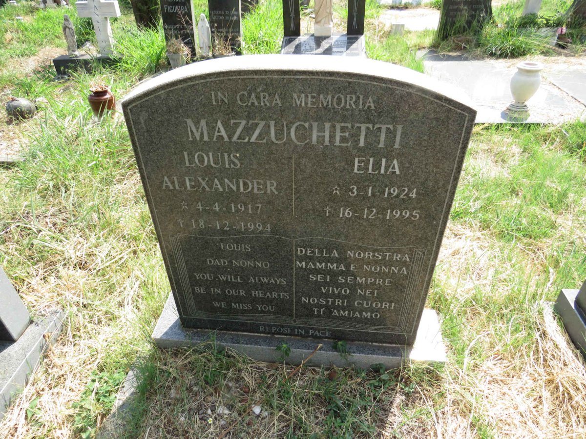 MAZZUCHETTI Louis Alexander 1917-1994 & Elia 1924-1995