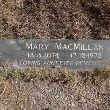 MACMILLAN Mary 1874-1972