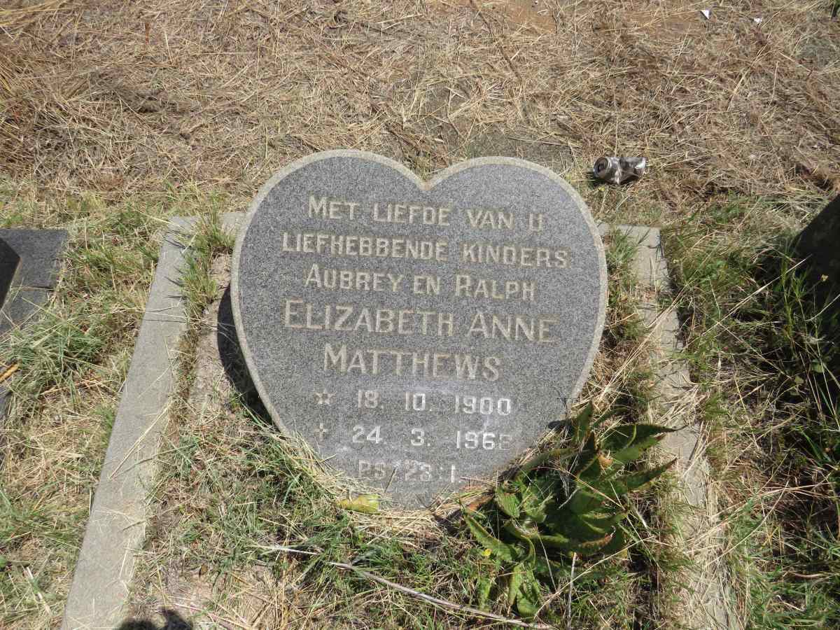 MATTHEWS Elizabeth Anne 1900-1968
