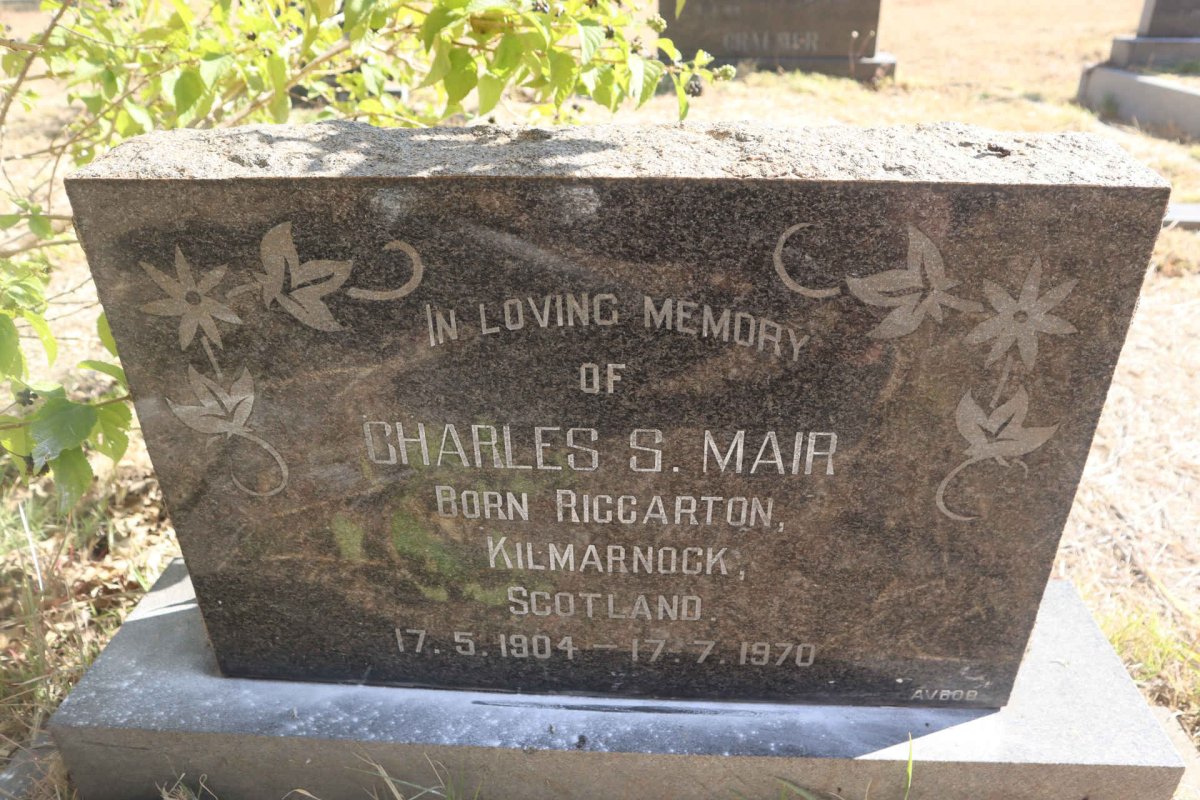 MAIR Charles S. 1904-1970