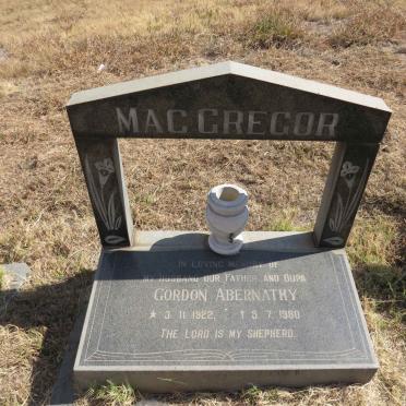MACGREGOR Gordon Abernathy 1922-1980 