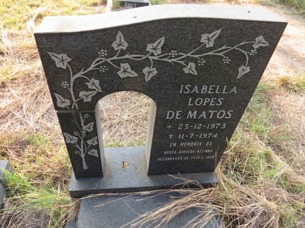 MATOS Isabella Lopes, de 1973-1974