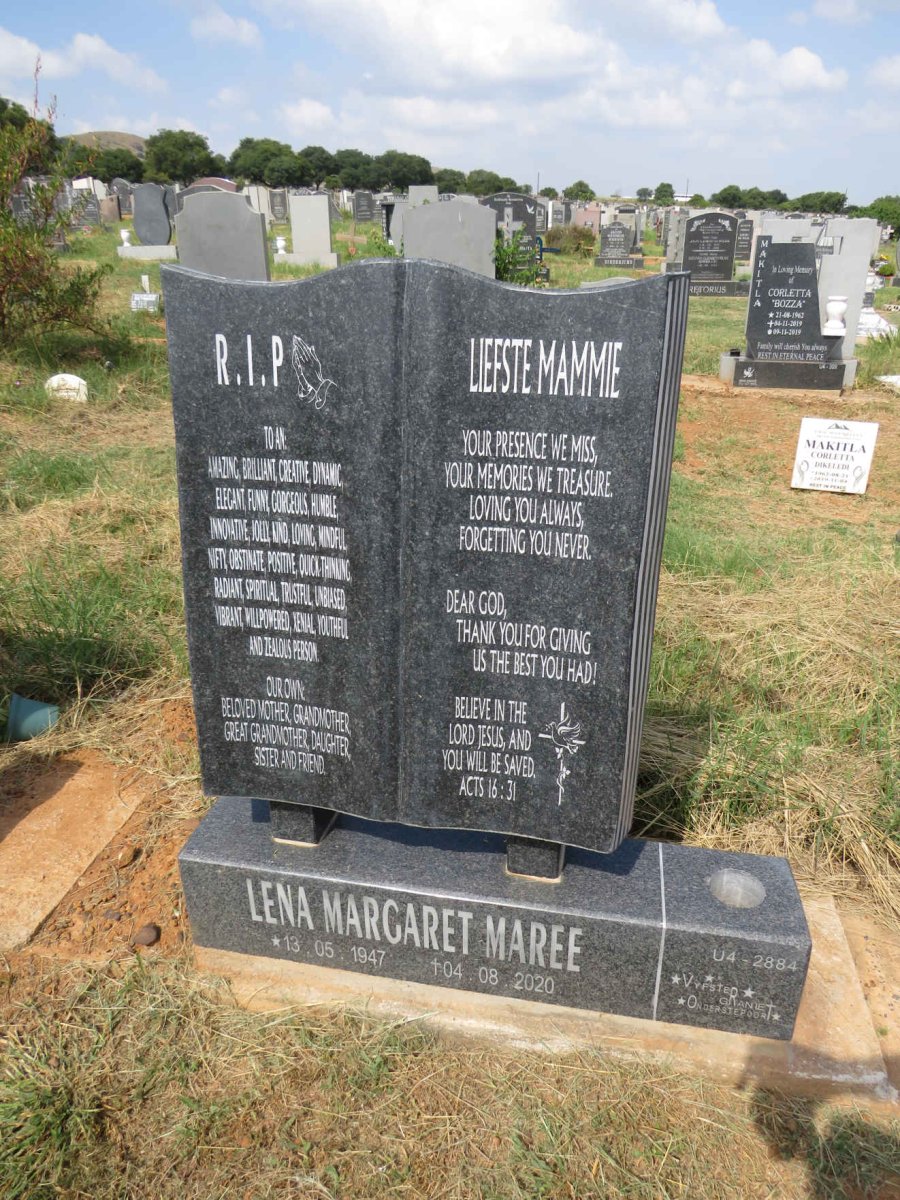 MAREE Lena Margaret 1947-2020