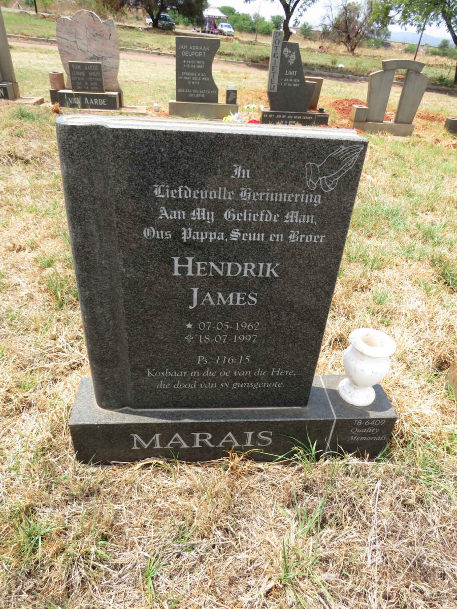 MARAIS Hendrik James 1962-1997