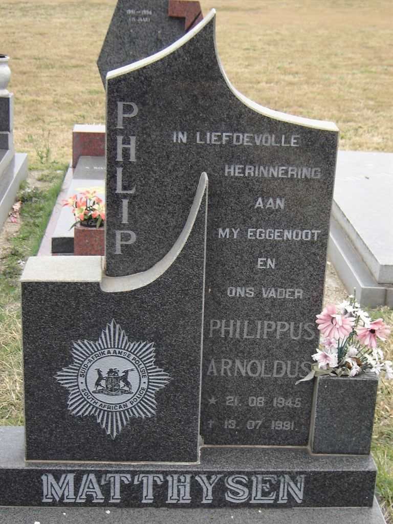 MATTHYSEN Philippus Arnoldus 1946-1991