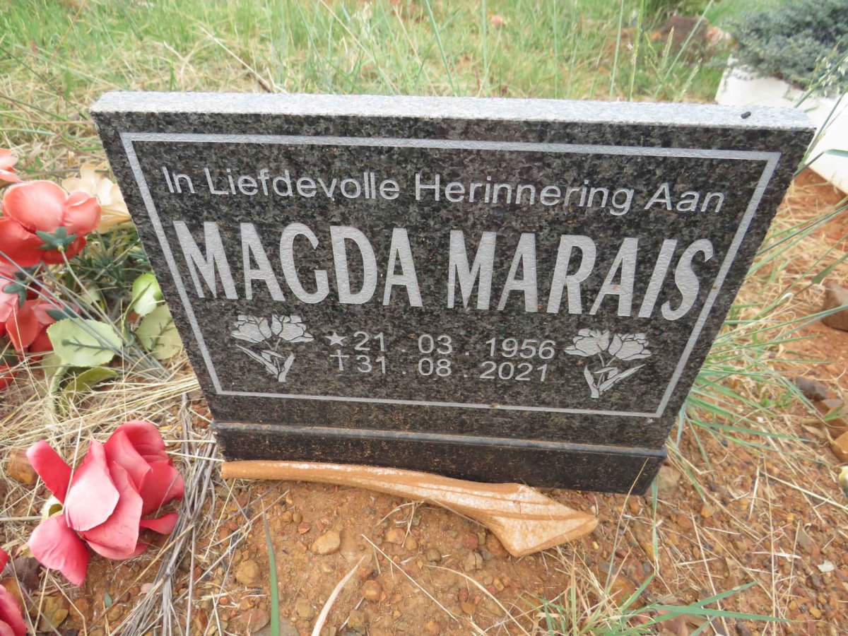 MARAIS Magda 1956-2021