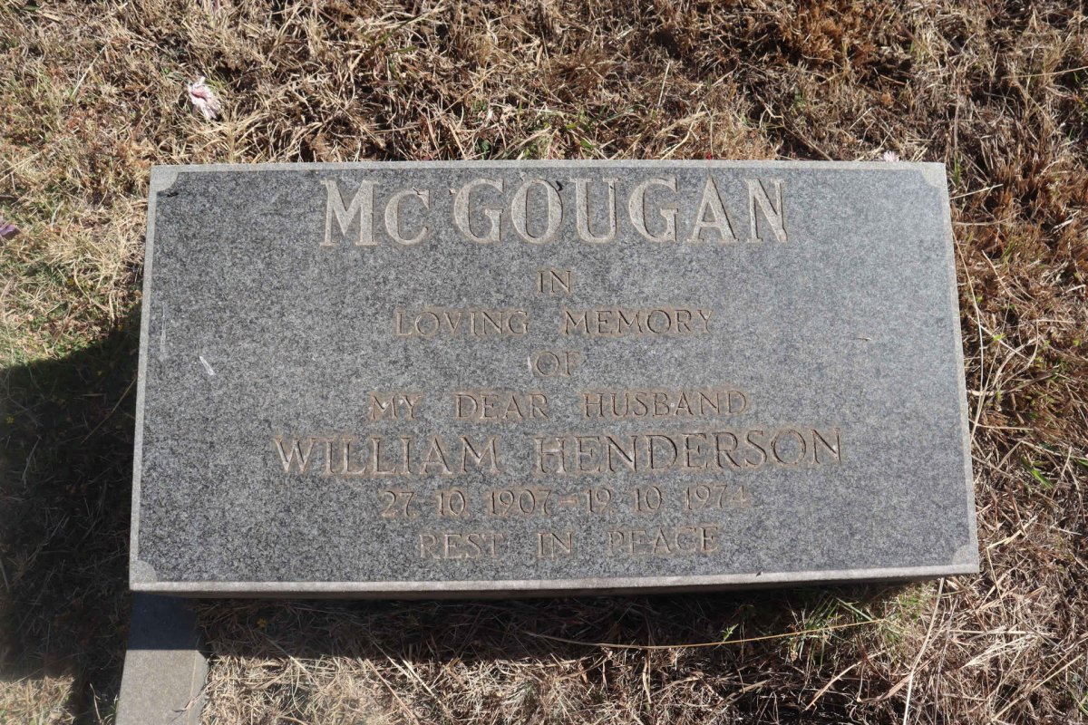 MCGOUGAN William Henderson 1907-1974