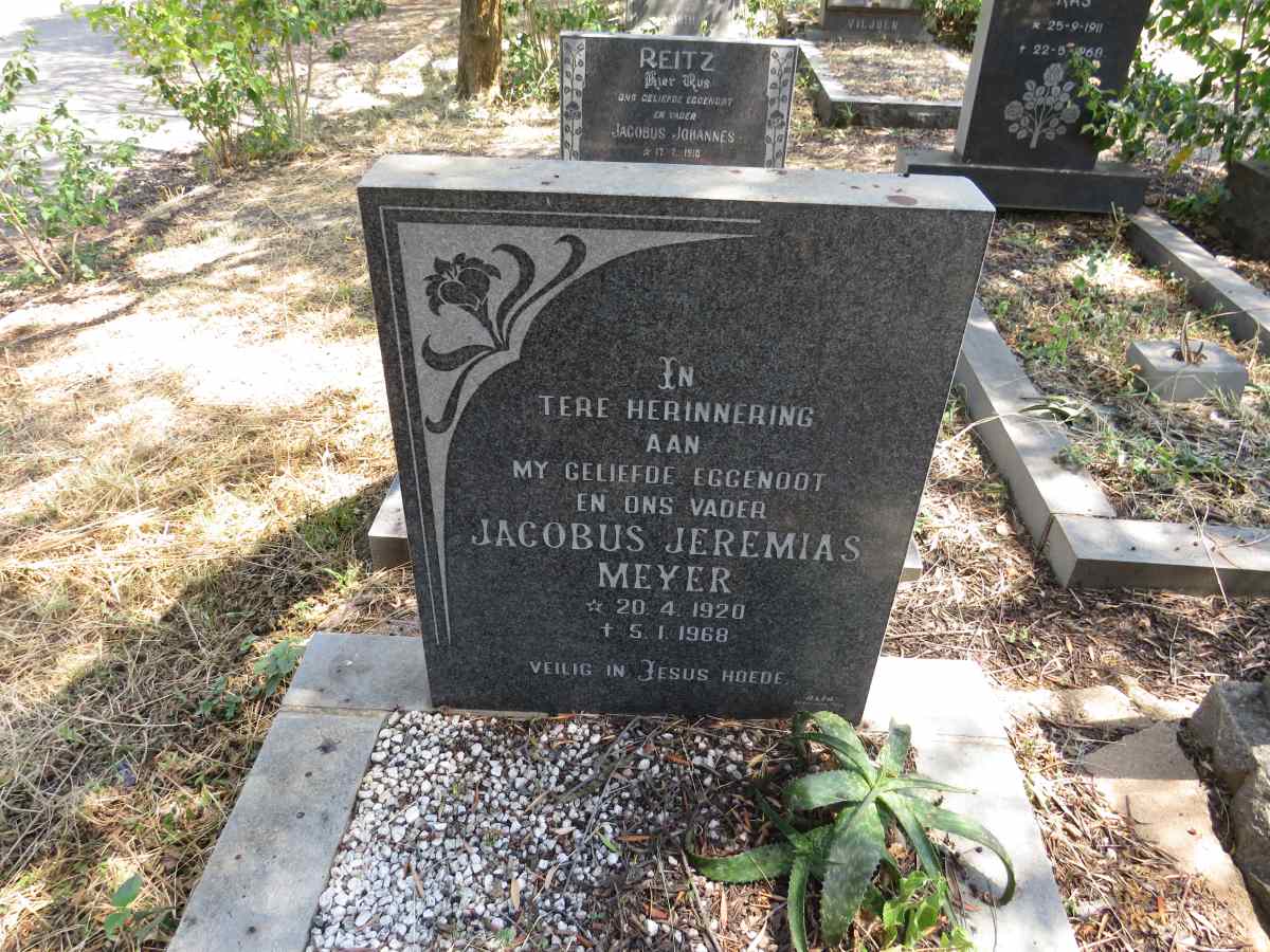 MEYER Jacobus Jeremias 1920-1968
