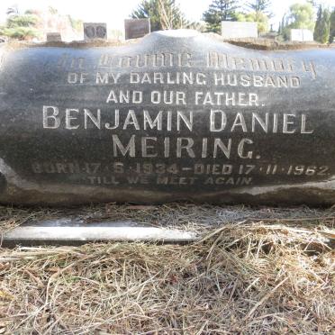MEIRING Benjamin Daniel 1934-1962