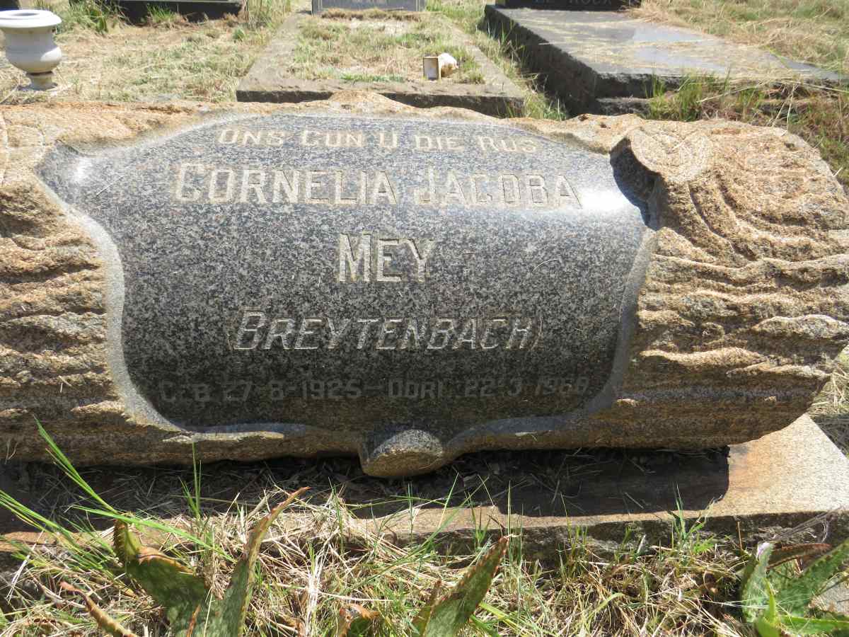 MEY Cornelia Jacoba nee BREYTENBACH 1925-1968
