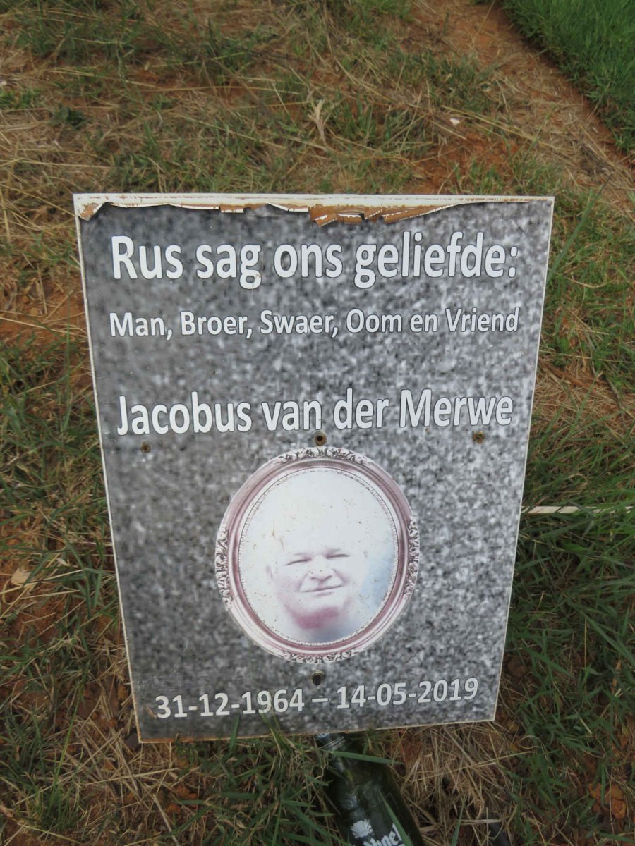 MERWE Jacobus, van der 1964-2019