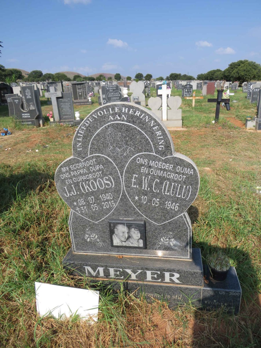 MEYER J.J. 1940-2015 & E.W.C. 1946-