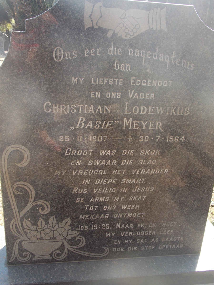 MEYER Christiaan Lodewikus 1907-1964
