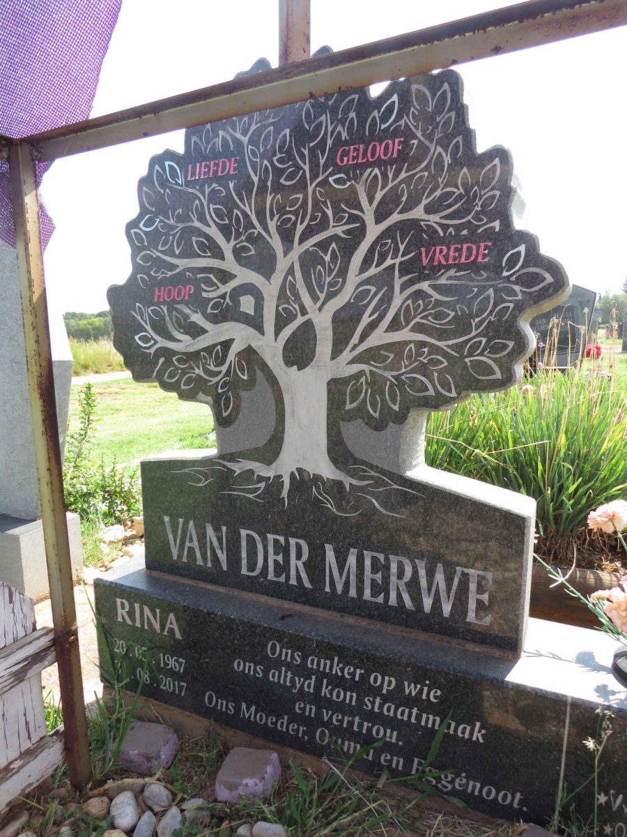 MERWE Rina, van der 1967-2017 